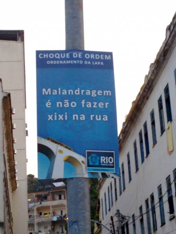 Campanha educativa, no centro Rio de Janeiro - RJ